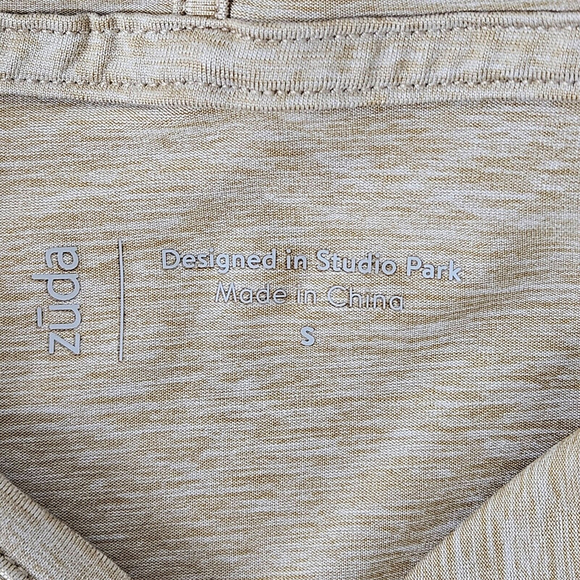 zuda Womens Z-Cool Jersey Short Sleeve Hooded Pullover Heather Oatmeal Small - Picture 3 of 15